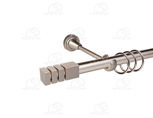 Карниз для штор однорядный «Нордик» D19Г сатин